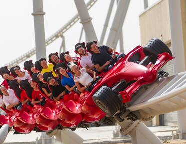 ferrari world roller coaseter