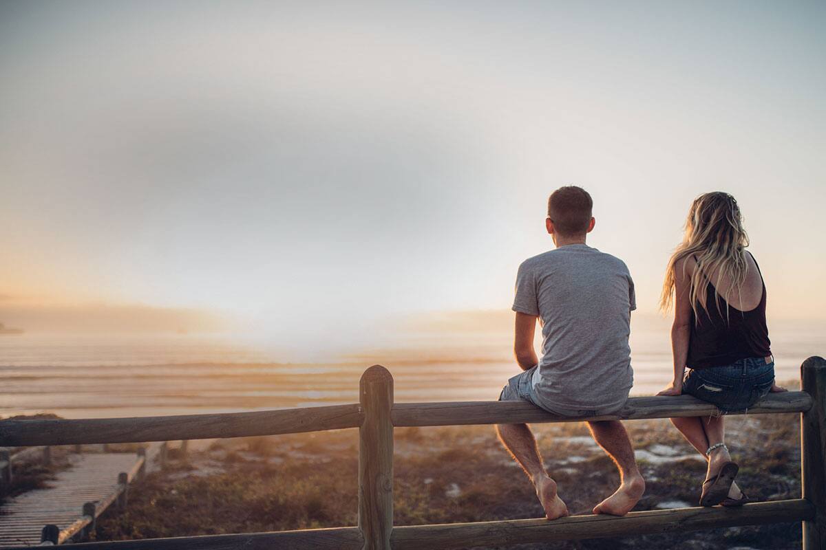 couple sunset
