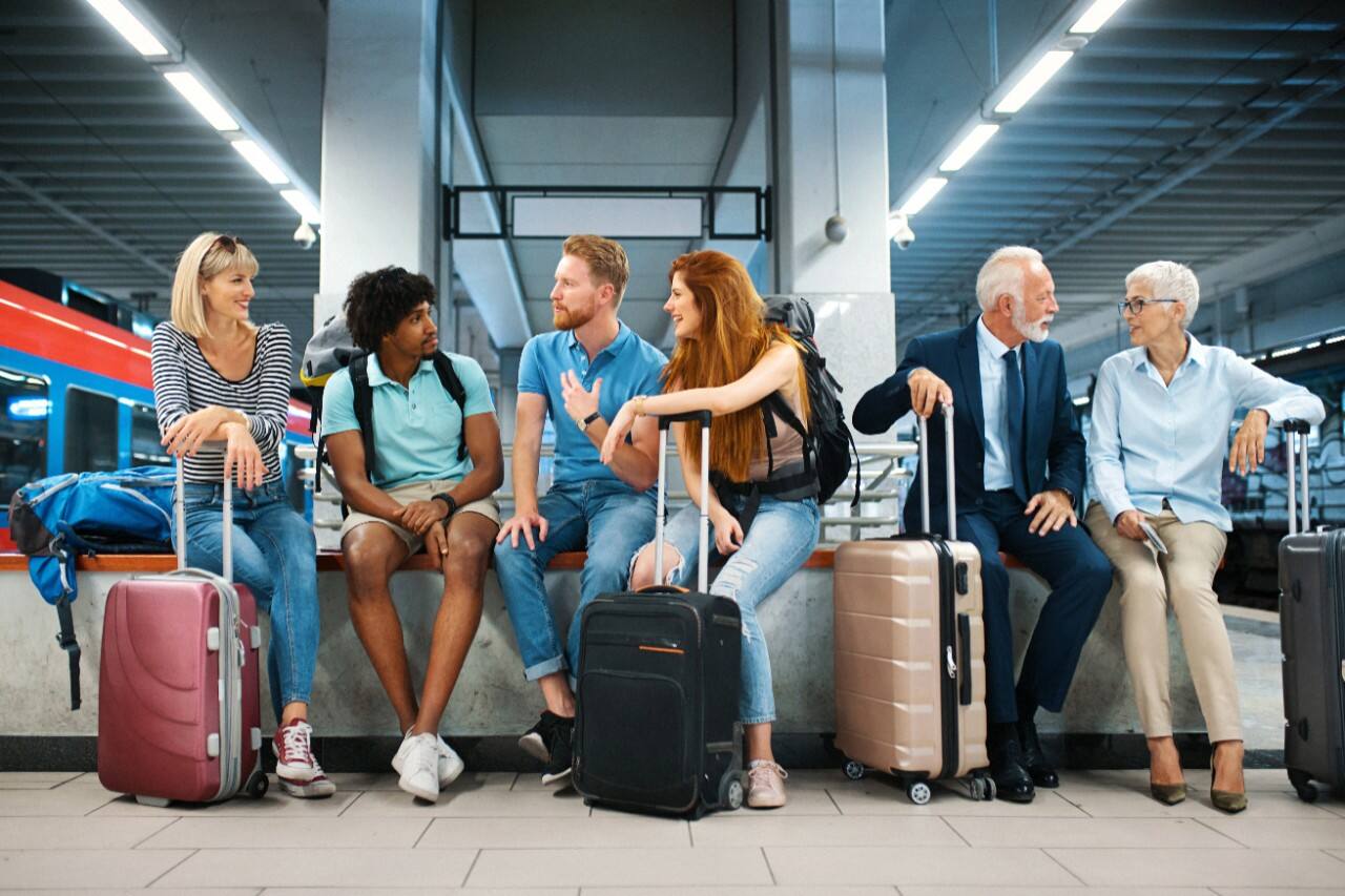 Hôte utilisant un ordinateur portable et une carte