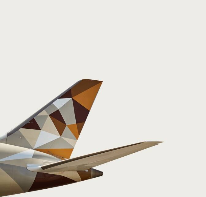 etihad airplane tail