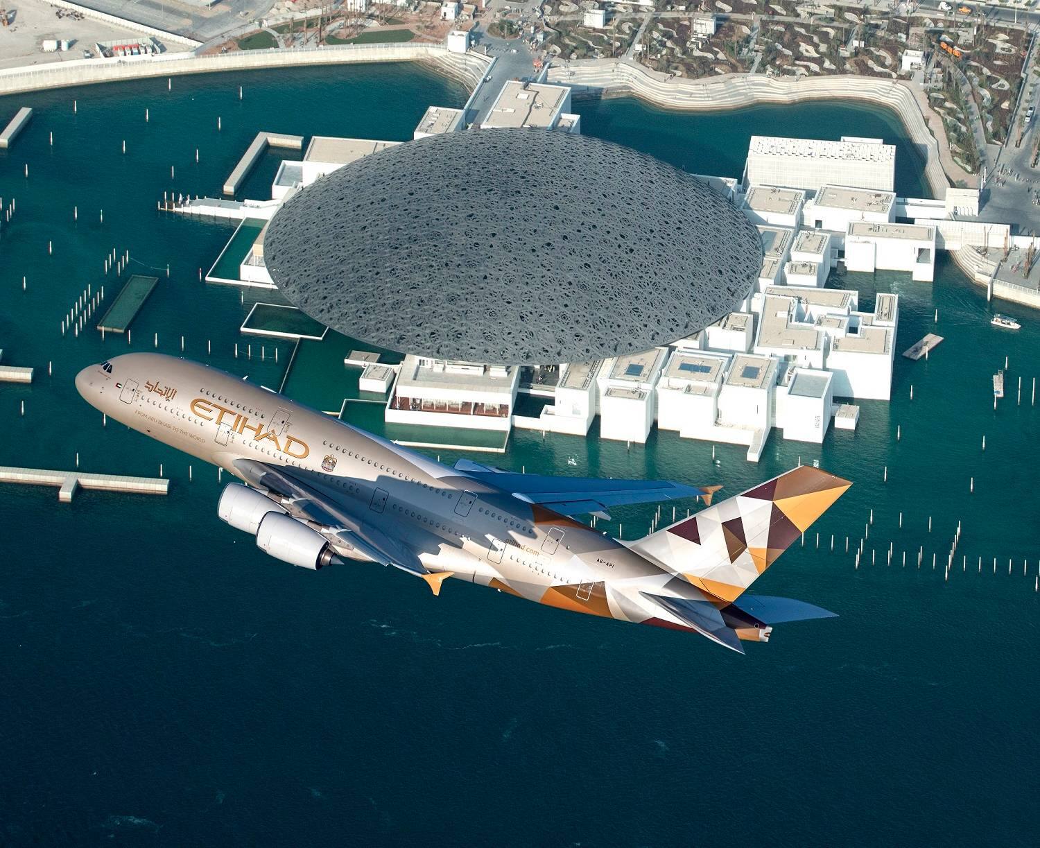 Etihad Airways A380 - Louvre Abu Dhabi