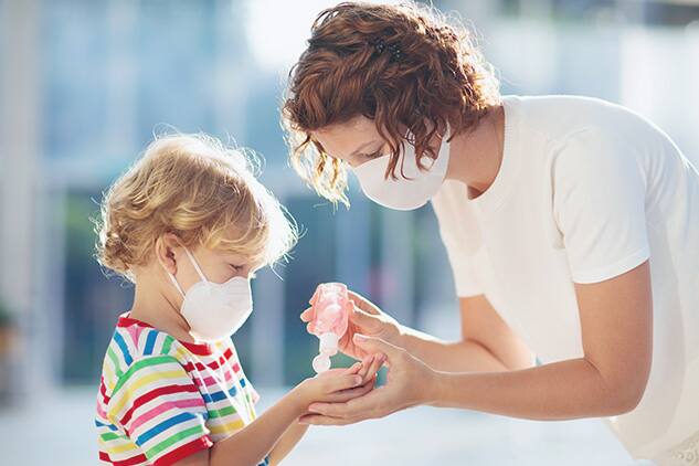 mother-child-hand-sanitizer